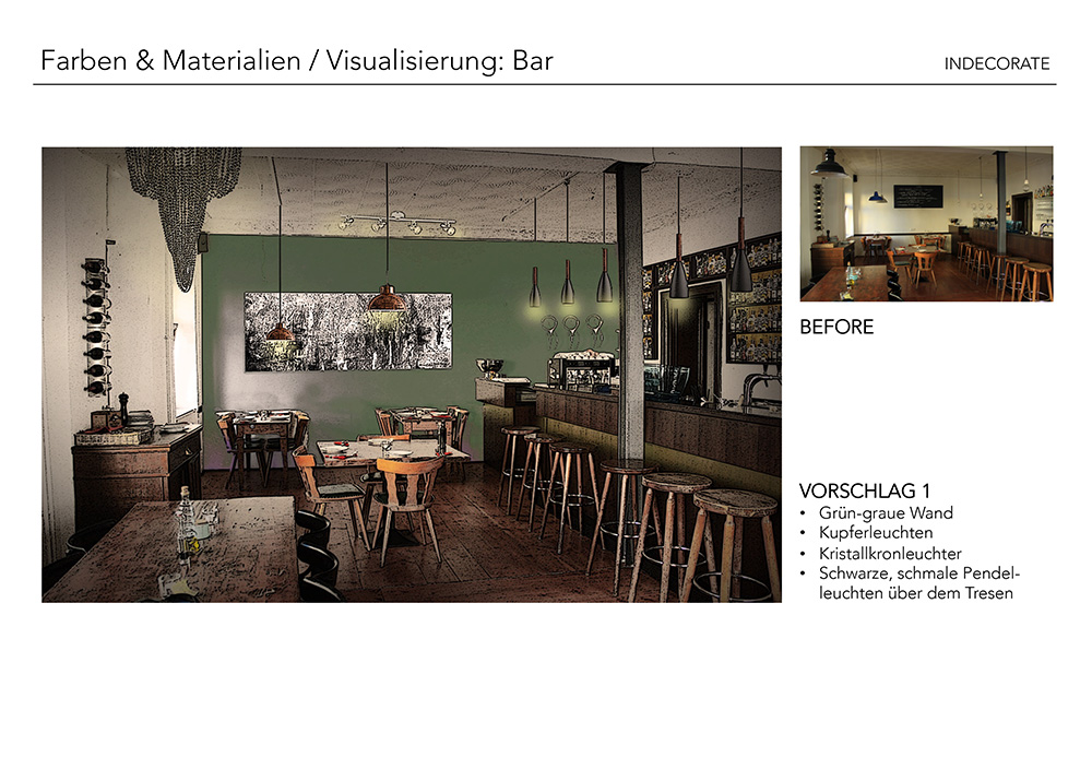 INDECORATE Design Challenge: Dinieren mit Stil in Berlin / Interior Design für ein Restaurant